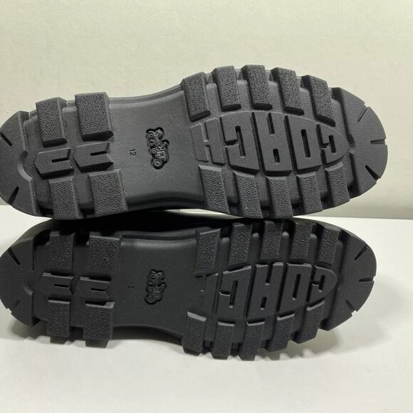 NEW COACH Men's Collin Boots Size 12D Chelsea Pull-On Round Toe Leather Black - Picture 6 of 6